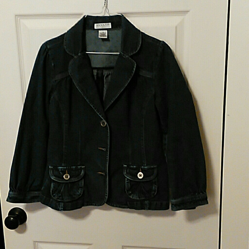 Dark cute jean jacket